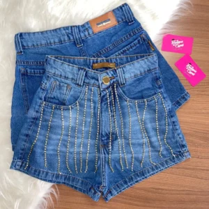 Short Jeans Destroyed Claro